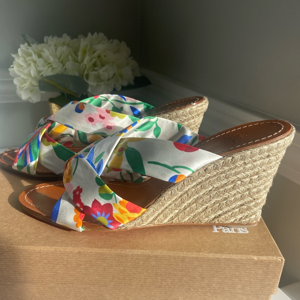 New! Christain Louboutin Dispo Zeppa 85 Crepe Satin